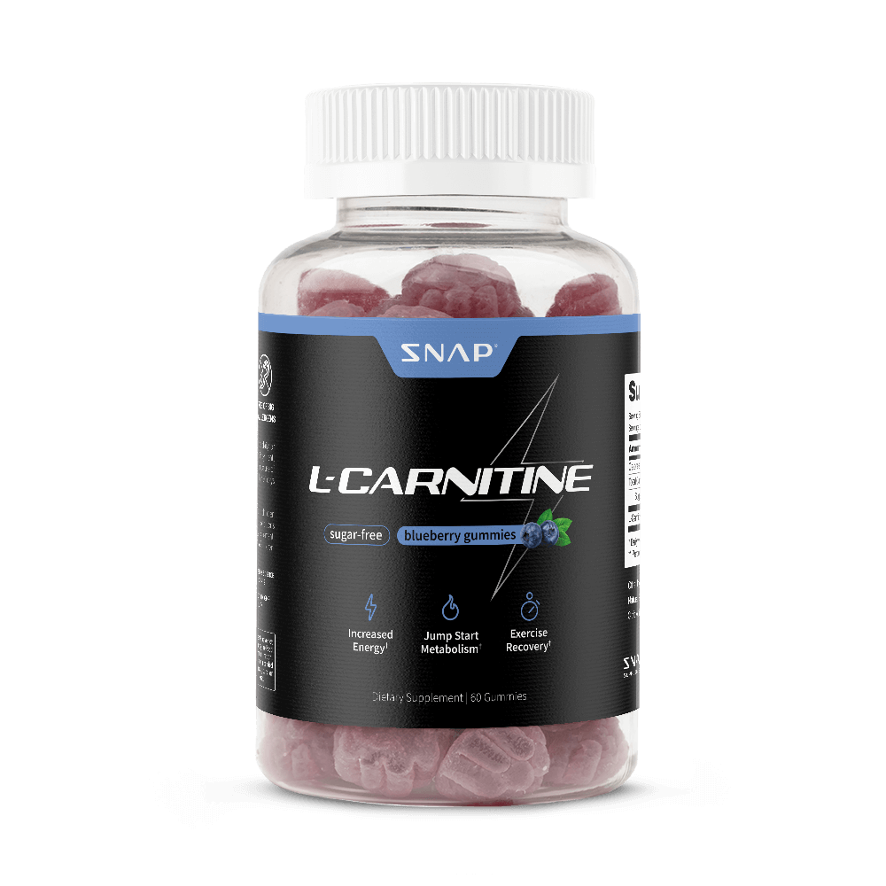 Snap Supplements, Sugar Free L Carnitine, Blueberry, 60 Gummies Snap Supplements, Sugar Free L Carnitine, Blueberry, 60 Gummies