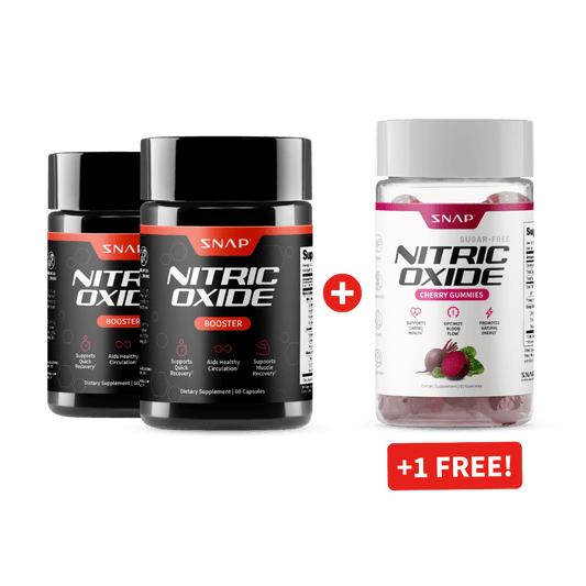 Nitric Oxide Booster + Gummies - Buy 2, Get 1 FREE!