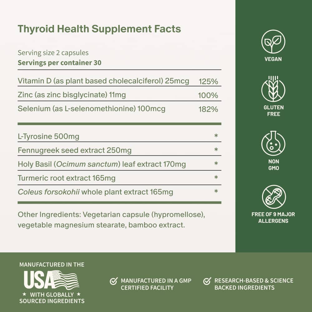 Thyroid Health Supplement Facts