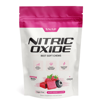 Masticables blandos de remolacha con óxido nítrico