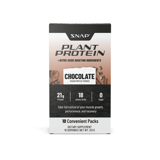 Plant Protein with Nitric Oxide Booster Stick Pack (10ct) - Chocolate