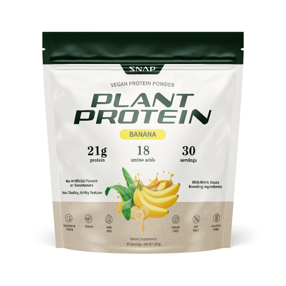 Proteína vegetal con potenciador de óxido nítrico: plátano